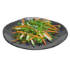 Салат овощной с хияши и орехово-кунжутным соусом