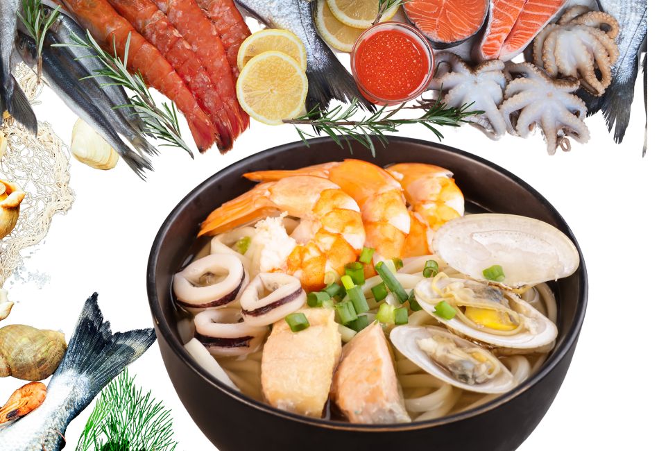 Рецепт супу Удон с морепродуктами